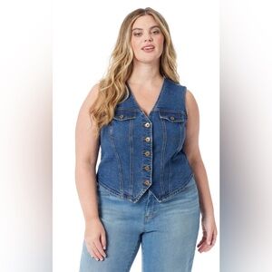 Jessica Simpson Blue Denim Women's Vest